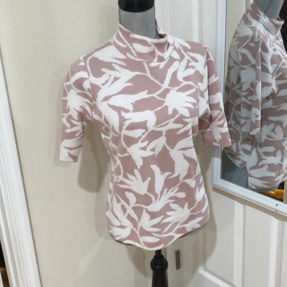 Ann Taylor Tops - Ann Taylor Floral mock neck top size M
